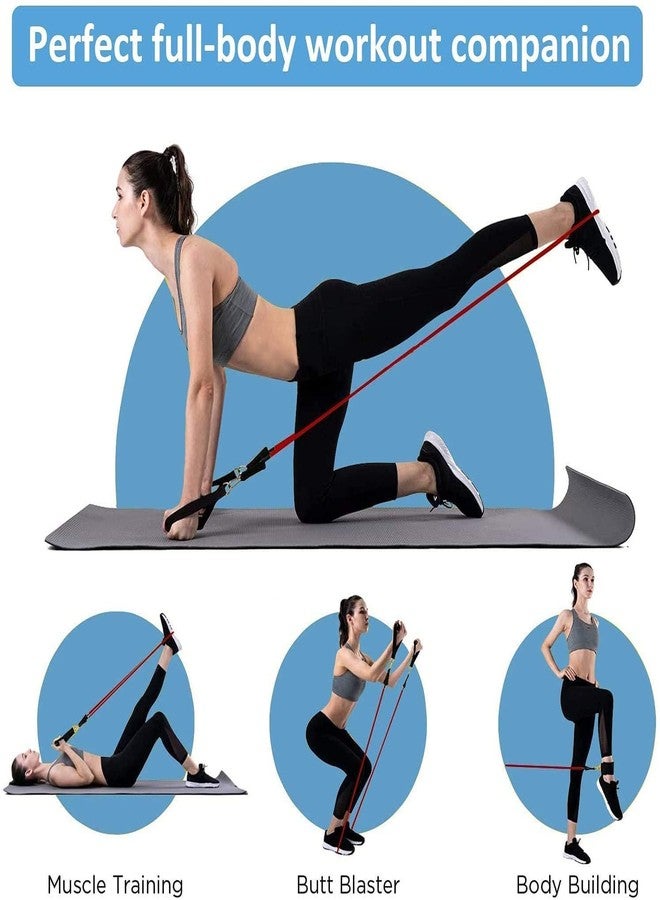 UMADEV Resistance Bands Set for Exercise, Stretching and Workout Toning Tube Kit with Foam Handles, Door Anchor, Ankle Strap and Carry Bag for Men, Women - Image 4