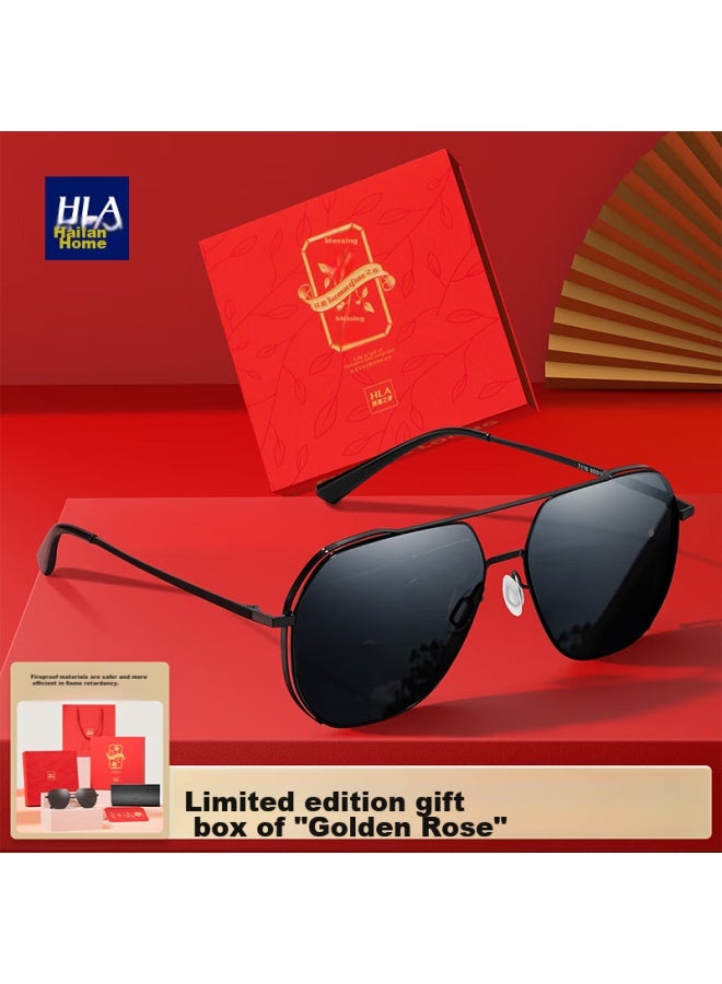 HLA هدية عيد الحب نظارات شمسية مستقطبة Hla، نظارات شمسية عصرية للصديق أو الزوج، مجموعة صندوق هدايا فاخر - Image 1