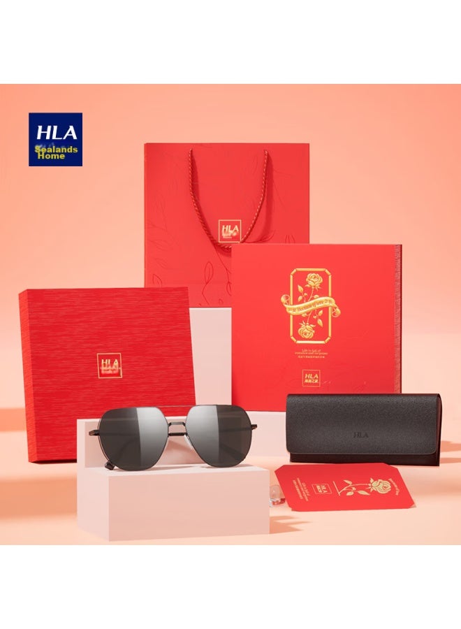 HLA هدية عيد الحب نظارات شمسية مستقطبة Hla، نظارات شمسية عصرية للصديق أو الزوج، مجموعة صندوق هدايا فاخر - Image 2