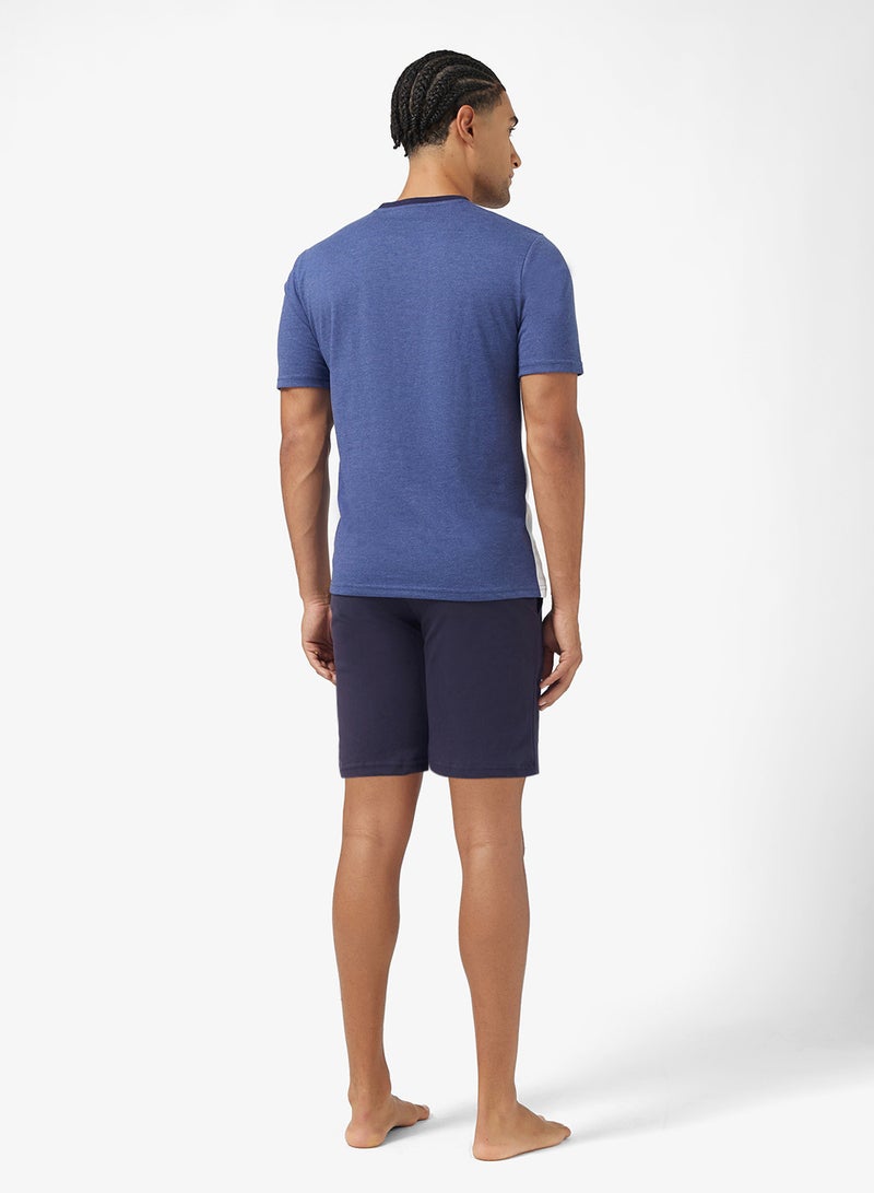 Seventy Five Paneled Pyjama Shorts Set - Image 2