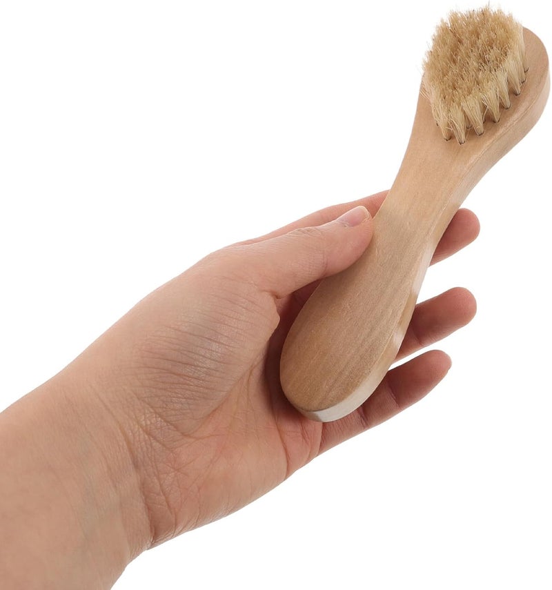 LABRIMP Soft Bristle Face Washing Brush and Body Scrubber Set with Wood Handle for Deep Cleansing Exfoliation Suitable for Dry Skin Spa Bath Use - Image 4
