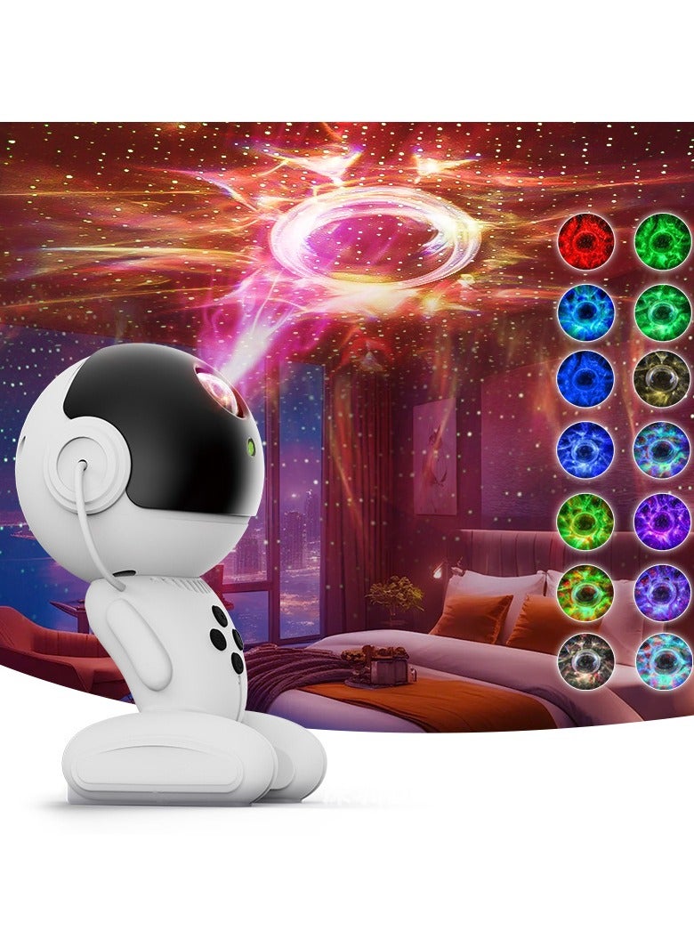 general Robot Galaxy Projector Night Light, Galaxy Starry Sky Projector, 360° Adjustable Nebula Galaxy Light Projector, Starry Sky Nebula Ceiling Projector, suitable for adults and children bedroom decoration - Image 1