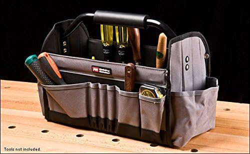 McGuire-Nicholas 15" Collapsible Tool Tote, Grey and Black Tool Tote Bag, 22015 - Image 5