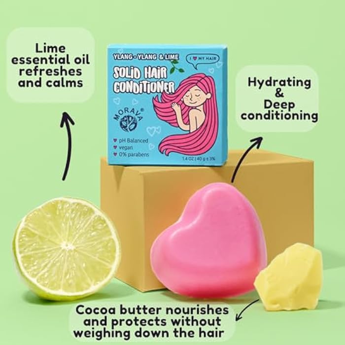 Morava Hair Growth Conditioner Bar – Vegan, Sulfate-Free, Restores Moisture & Thickness, For All Hair Types (for every type of hair) - Image 3