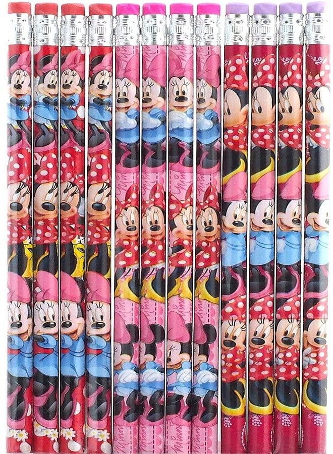 Minnie Disney Minnie Mouse Authentic Licensed 12 Wood Pencils Pack - Image 3