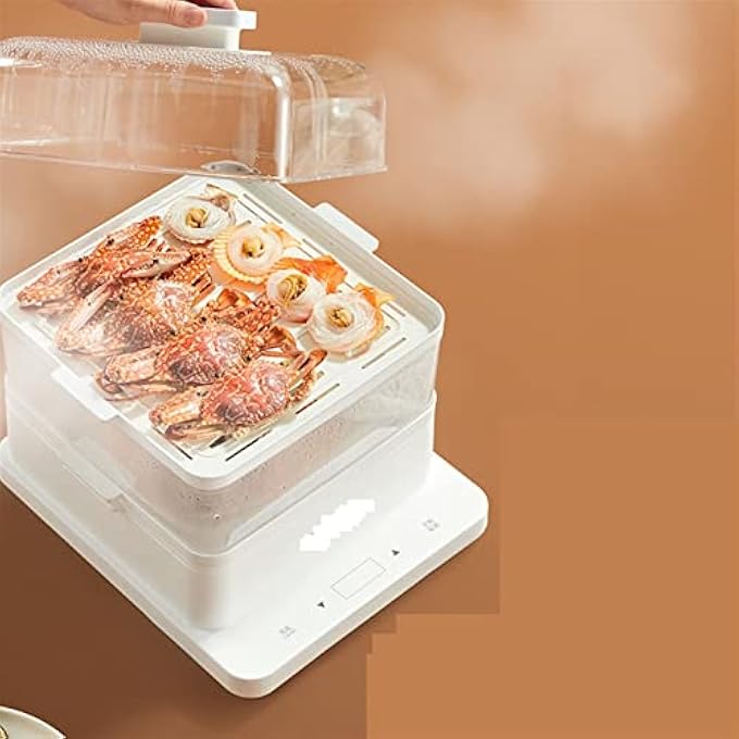 وعاء حساء كهربائي ثلاثي الطبقات بسعة كبيرة ومتعدد الوظائف وجهاز طهي بالبخار المنزلي الذكي لحجز وجبات الإفطار - Image 4