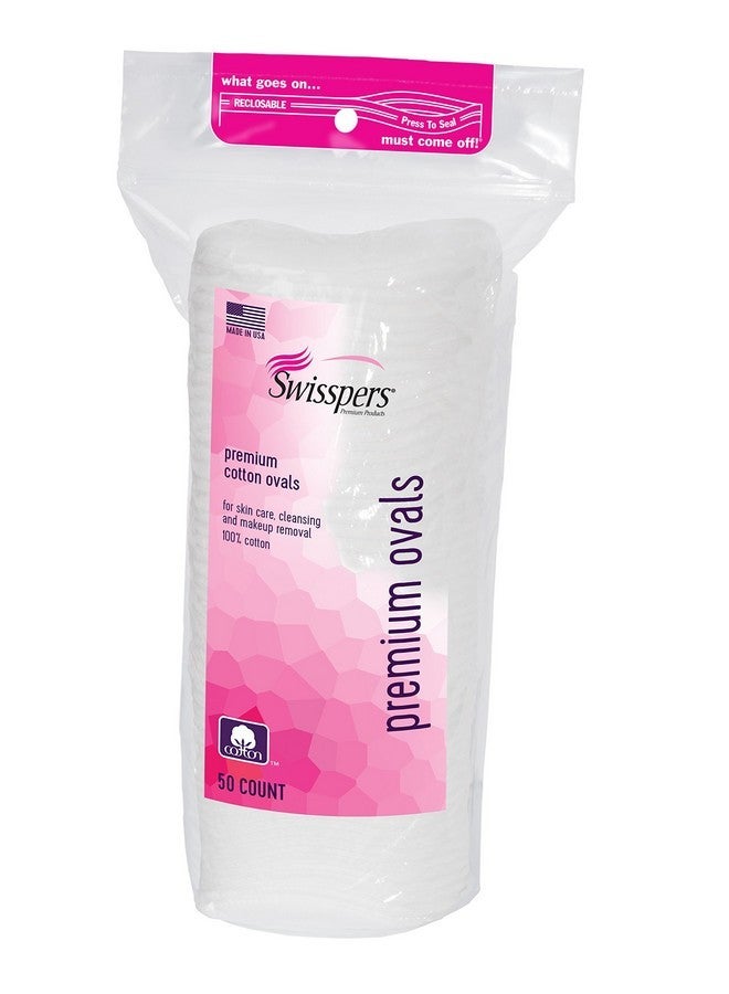 Swisspers Cotton Ovals, 50 Count - Image 1
