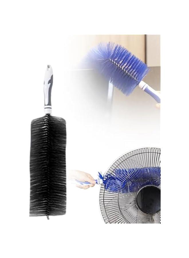 إسكدنيا Flexible Fan Dusting Brush,Non-Disassembly Cleaning Microfiber Dust Collector,Upgrade Fan Cleaning Brush,Bendable Dusting Brush for Electric Fan, Multifunctional Cleaning Brushes (Black, Small) - Image 1