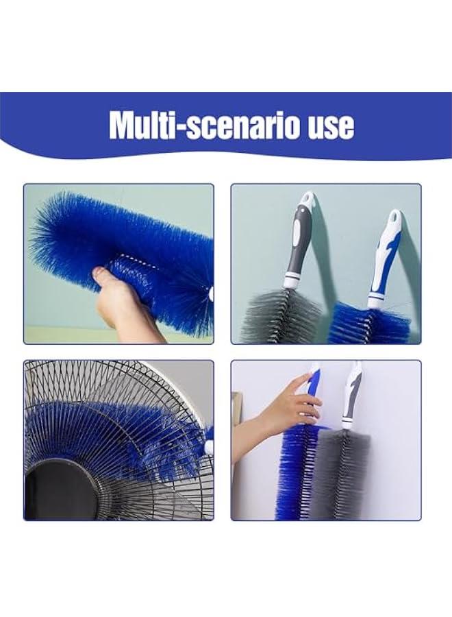 إسكدنيا Flexible Fan Dusting Brush,Non-Disassembly Cleaning Microfiber Dust Collector,Upgrade Fan Cleaning Brush,Bendable Dusting Brush for Electric Fan, Multifunctional Cleaning Brushes (Black, Small) - Image 2