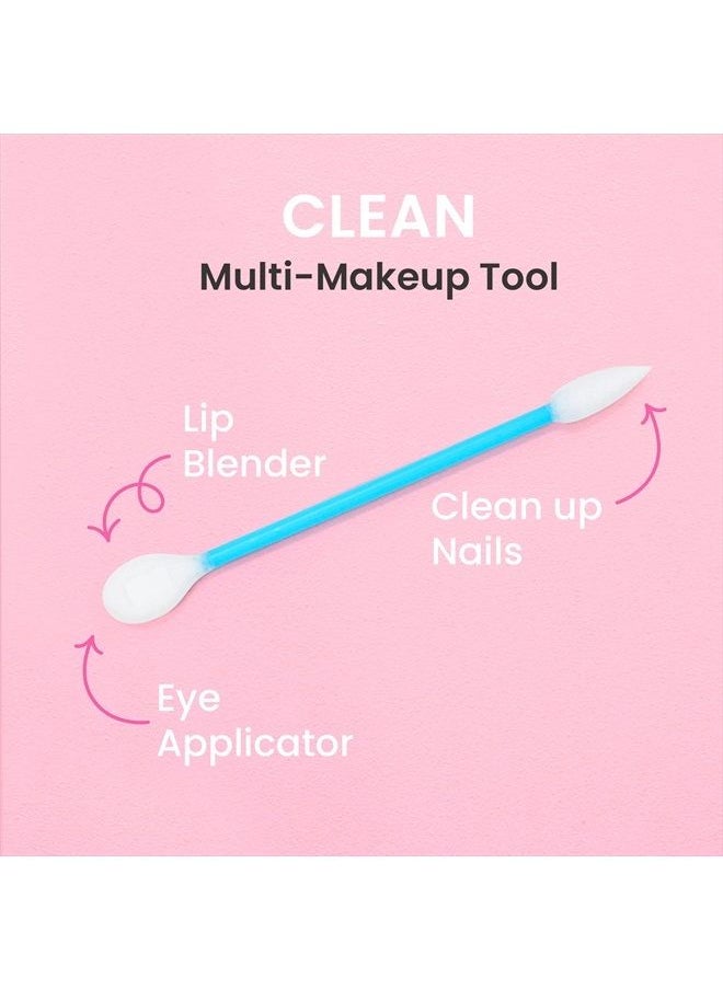 Fran Wilson - EYE TEES COTTON TIPS 80 Count (2 PACK) - Precision Makeup Applicator, Double-sided Swabs with Pointed and Rounded Ends for Perfect Blending, Effective Cleaning and Precise Touch-ups - Image 1