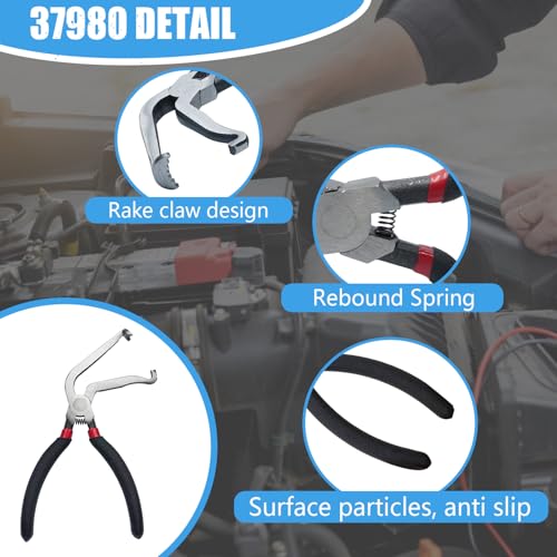 Pschimit.W 2Pcs 37960 Electrical Disconnect Pliers 60 Degree Plier and Straight Plier Automotive Electrical Connector Disconnect Pliers - Image 5