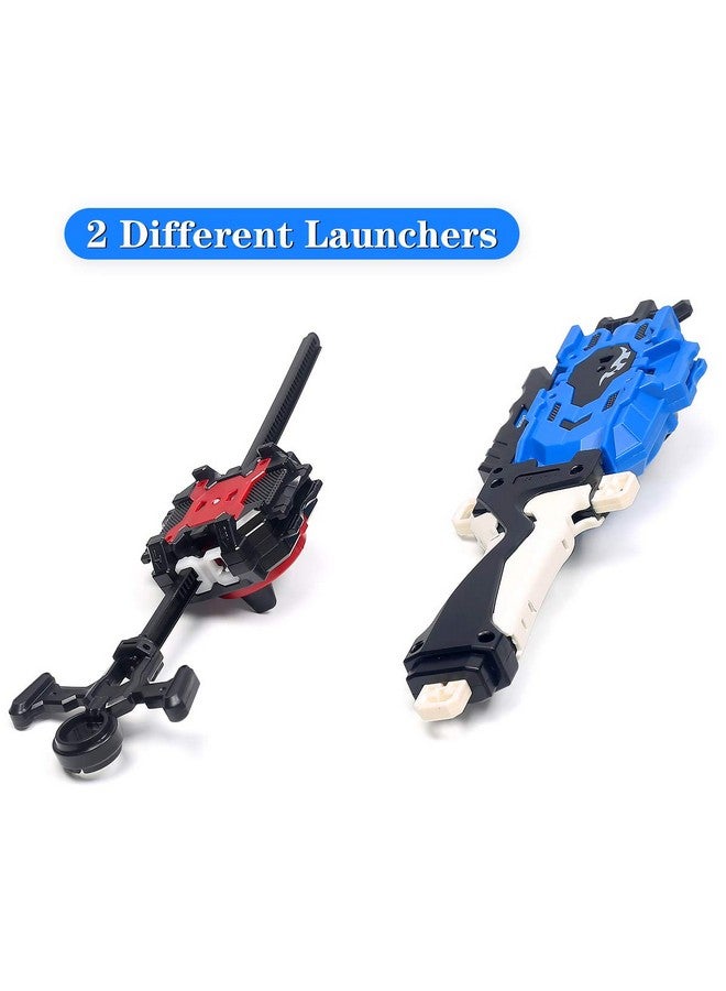 Ingooood Metal Master Fusion Gyro Toys for Kids, 6 Pieces Battling Top Battle Burst High Performance Set with 2 Launchers - Image 3