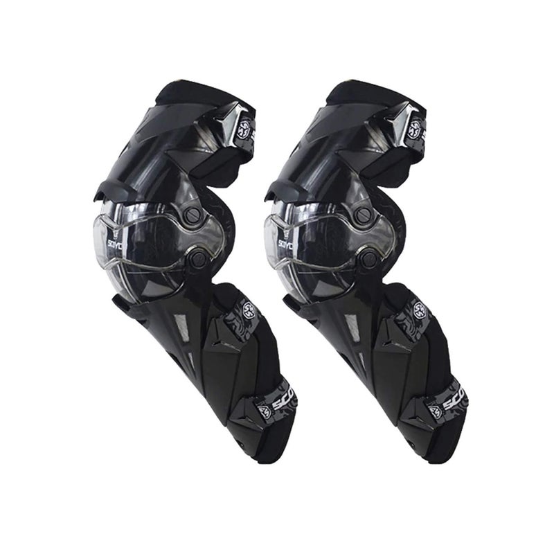 Scoyco Motorcycle Bike Racing Riding Knee Guard K12 (Black) - Image 3