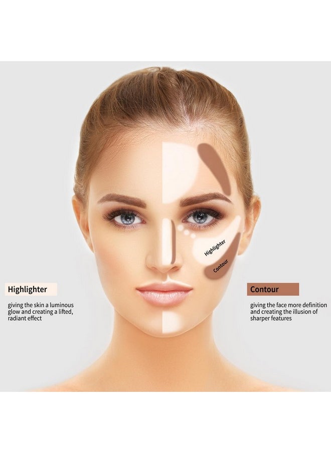 Profusion Cosmetics - Profusion Cosmetics Mini Artistry Highlight & Contour I Palette Makeup Kit, Long Lasting and Soft Powder Formula - Light Medium - Image 1
