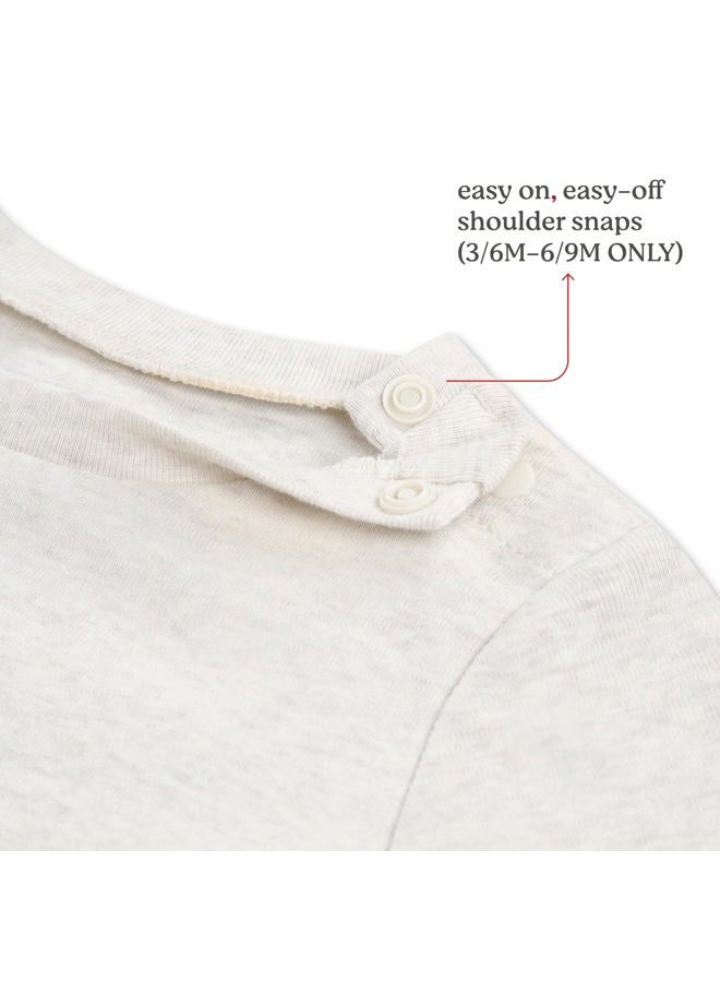 Huggies Unisex-Baby 4-Pack Basic T-Shirt, Desert Sage/Blue, 3-6 Months - Image 2