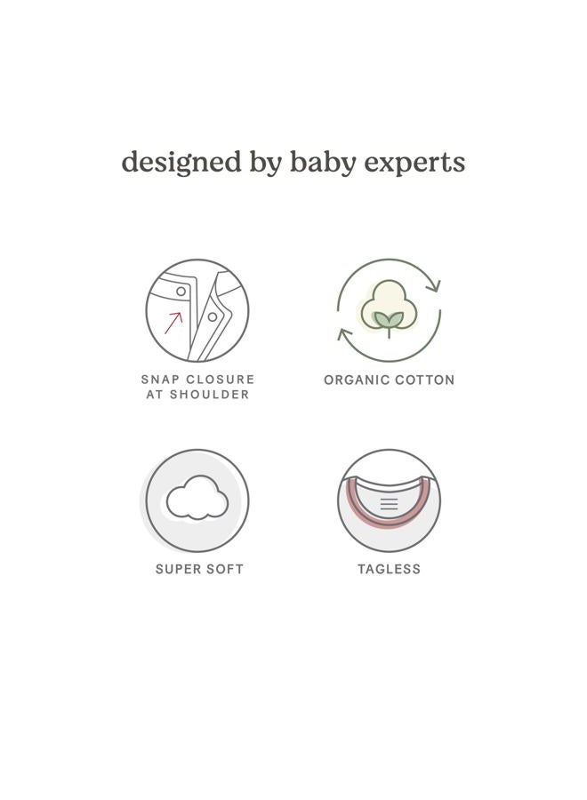 Huggies Unisex-Baby 4-Pack Basic T-Shirt, Desert Sage/Blue, 3-6 Months - Image 3