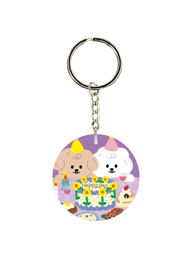 RKN Cartoon Printed Keychain