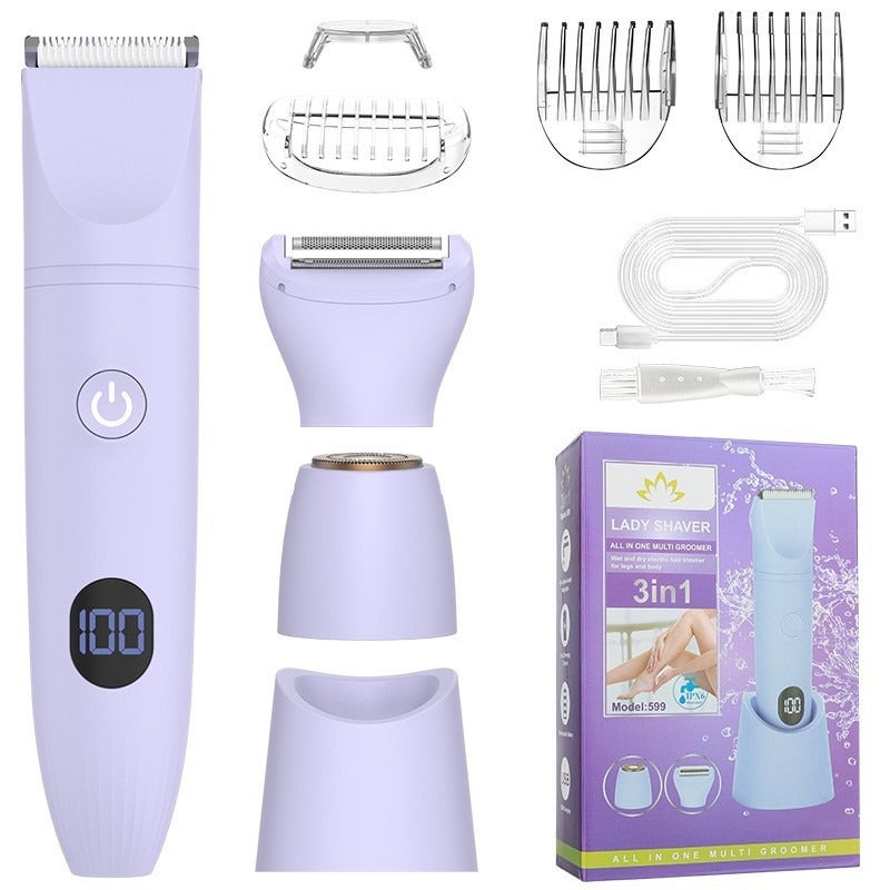 Women's 7-in-1 Multifunctional Hair Removal Razor for Body, Eyebrow Trimmer, and Bikini Area