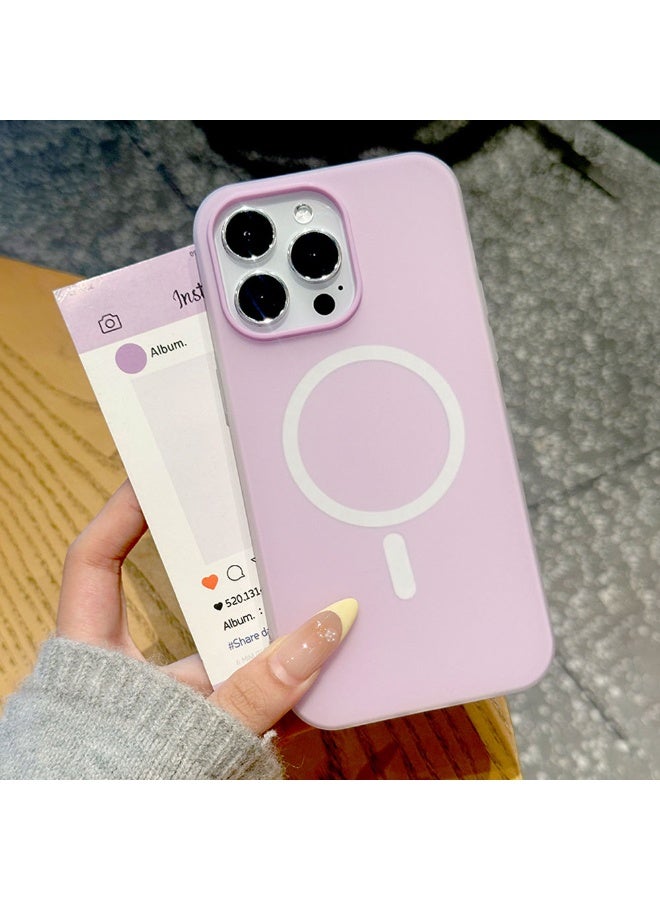 NIBEMINENT Protection Case With Magsafe For iPhone 15 Pro, Purple