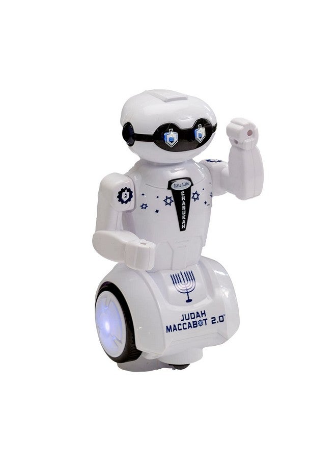 رايت لايت روبوت Maccabot 2.0 Chanukah - هدية رائعة لعيد الحانوكا للأطفال! - لعبة روبوت الحانوكا تعزف 3 أغاني لعيد الحانوكا - Image 1