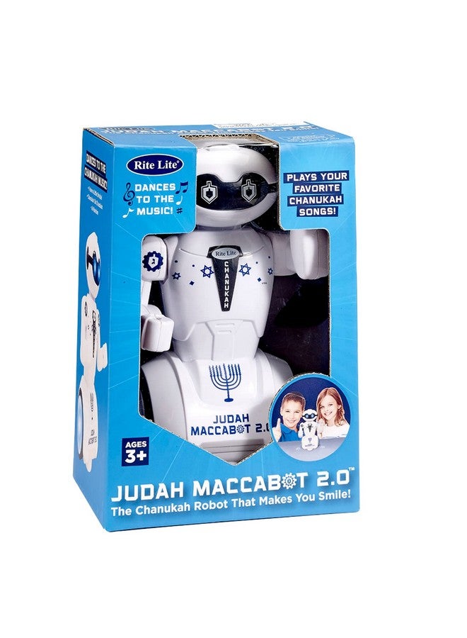 رايت لايت روبوت Maccabot 2.0 Chanukah - هدية رائعة لعيد الحانوكا للأطفال! - لعبة روبوت الحانوكا تعزف 3 أغاني لعيد الحانوكا - Image 3