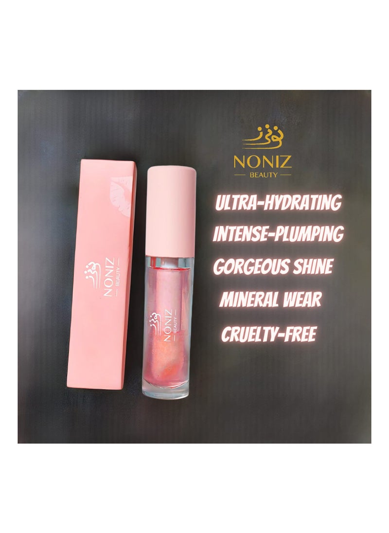 NONIZ BEAUTY Lifter Gloss - Non-Sticky Lip Plumper Long Lasting Nourishing - Lip Plumping and Hydrating Lip Gloss With Hyaluronic Acid - 5.0ml Pink  - Image 4