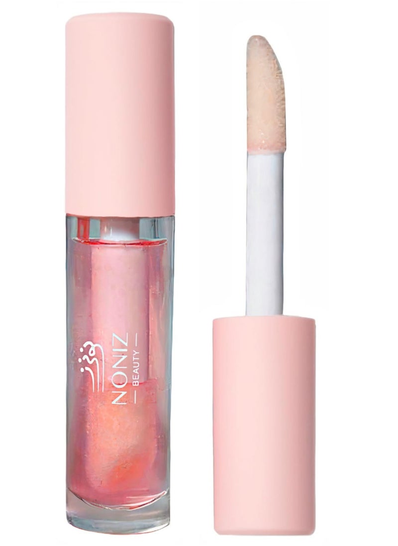 NONIZ BEAUTY Lifter Gloss - Non-Sticky Lip Plumper Long Lasting Nourishing - Lip Plumping and Hydrating Lip Gloss With Hyaluronic Acid - 5.0ml Pink  - Image 1