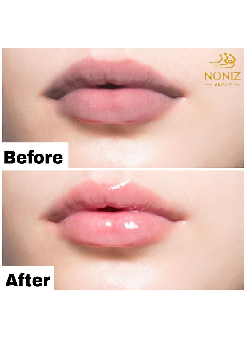 NONIZ BEAUTY Lifter Gloss - Non-Sticky Lip Plumper Long Lasting Nourishing - Lip Plumping and Hydrating Lip Gloss With Hyaluronic Acid - 5.0ml Pink  - Image 2