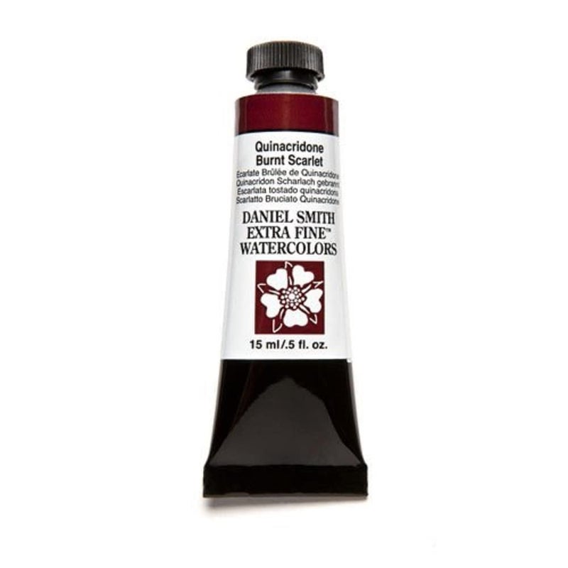 Daniel Smith 284600087 Extra Fine Watercolor 15ml Paint Tube, Quinacridone, Burnt Scarlet, 0.5 Fl Oz (Pack of 1) - Image 4