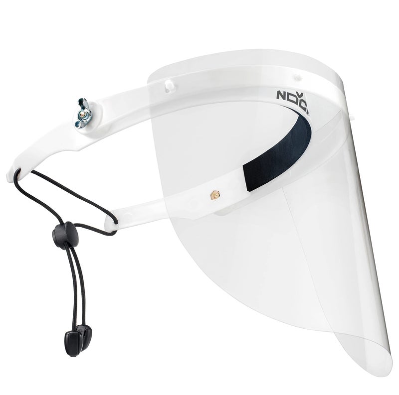 NoCry Protective Face Shield Mask with Adjustable Headband and 2 Reusable Plastic Visors FlipUp Design with Durable Metal Hinges AntiSlip Forehead Padding Fits Over Glasses