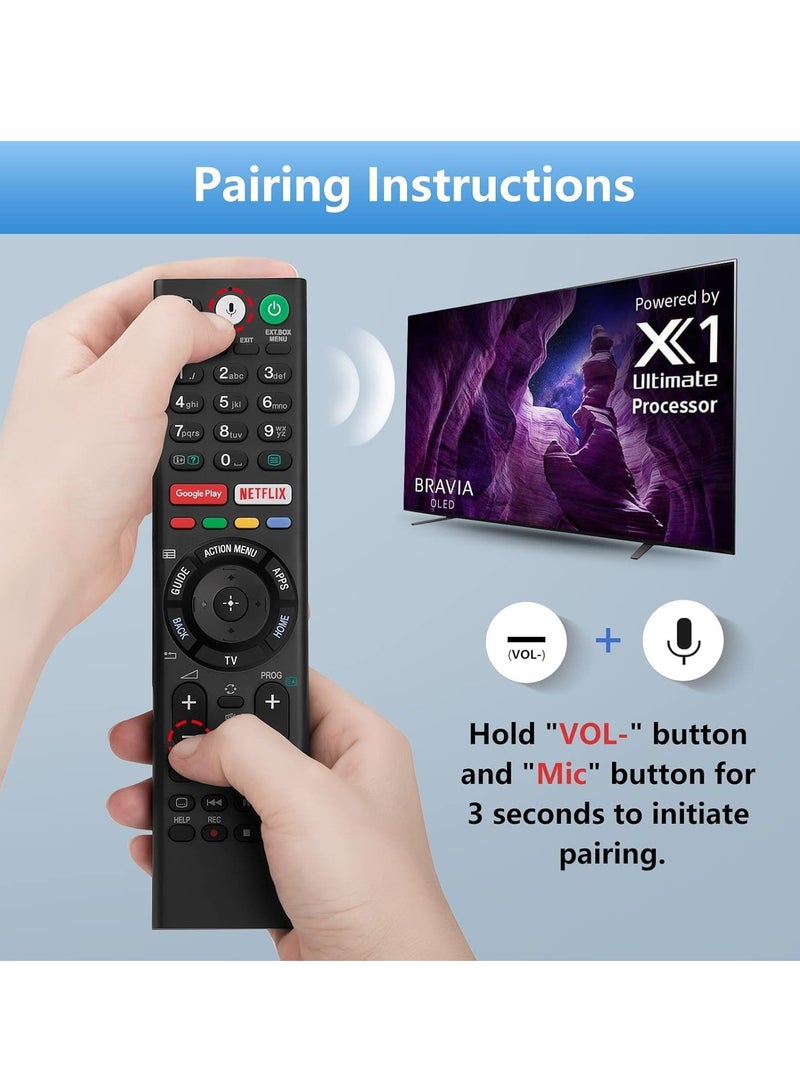 JAJEEK Voice Replacement Remote Control for Smart TVs | Compatible with All XR Full Array LED 4K Ultra HD Smart TV Models | Universal Remote with Built-in Voice Function | No Setup Required | Fast Response | Long-Range Signal | Sleek Ergonomic Design - Image 3