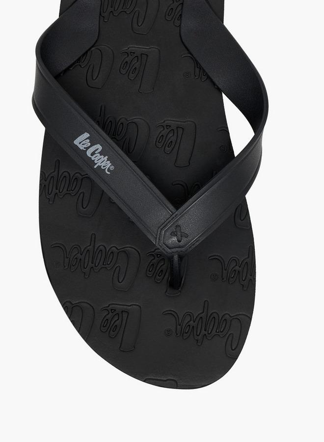 Lee Cooper Men Logo Embossed Flip Flops - Image 3
