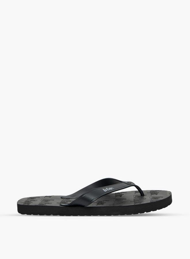 Lee Cooper Men Logo Embossed Flip Flops - Image 1