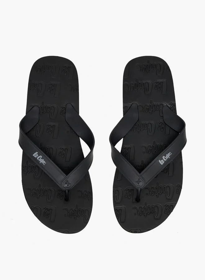 لي كوبر Men Logo Embossed Flip Flops