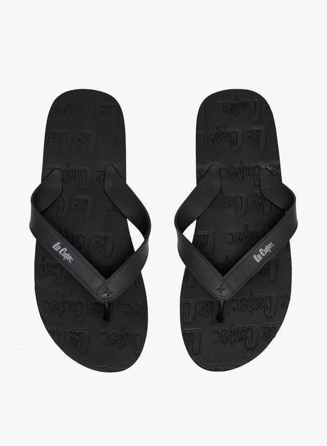 Lee Cooper Men Logo Embossed Flip Flops - Image 2
