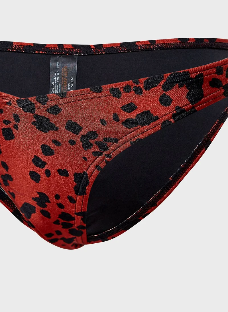 NEW LOOK Animal Print Bikini Bottom