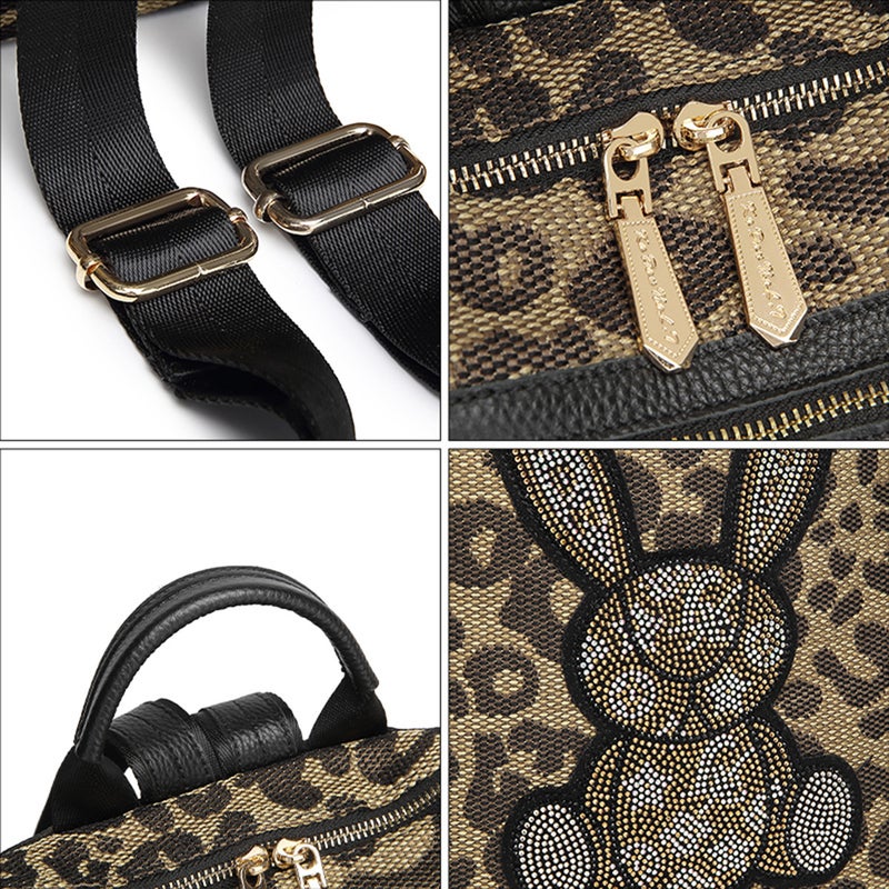 Fashion Niche Three-Use Women'S Bag Fashion Backpack All-Match Casual Rabbit Backpack Crossbody - Image 3