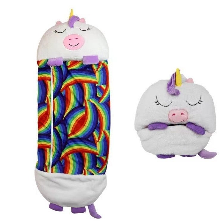 Cartoon Unicorn Pajamas Children'S Sleeping Bag Plush Pet Pillow Afternoon Sleeping Blanket Kick-Proof Quilt - Image 1