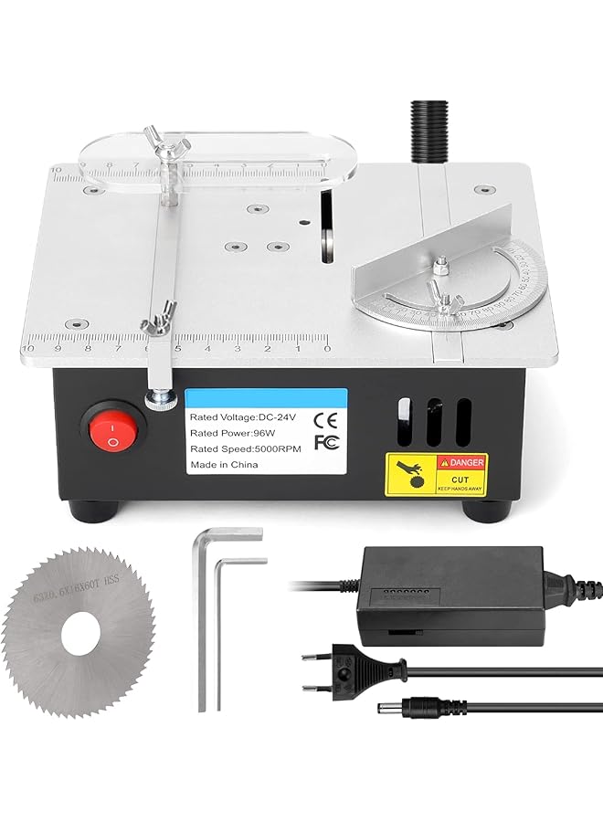 erorex Mini Multifunctional Table Saw Electric Desktop Saws Small Household Diy Cutting Tool Woodworking Bench Lathe Machine  - Image 1