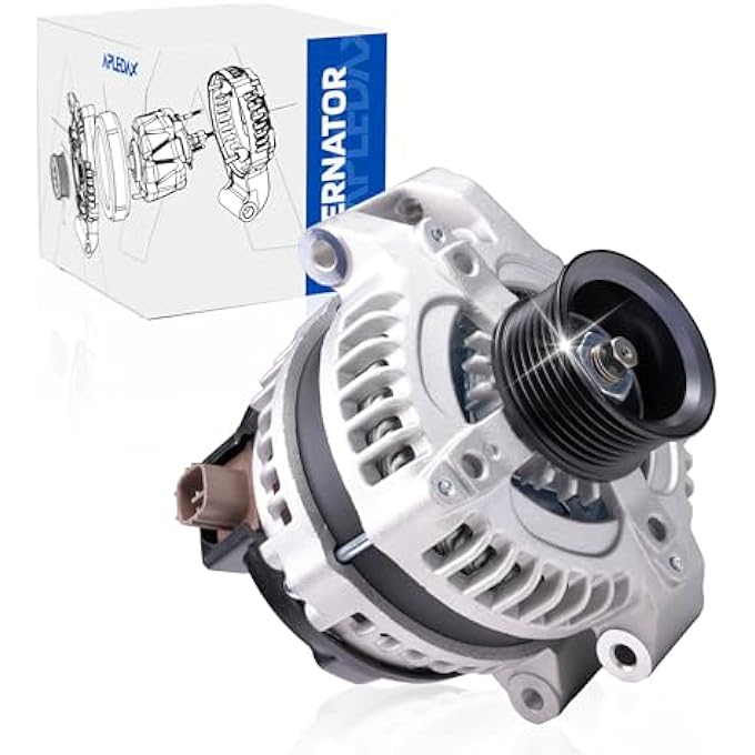 APLEDAX High Output Alternator 31100-RAA-A01 CR-V 2007-2009, Civic 2006-2010, Accord 2003-2007, Element 2003-2009, TSX 2004-2008, CSX 2006-2008, 2.0L 2.4L,12V 100Amp CW 7-Groove - Image 1