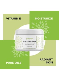 Scar Cream for Face and Body Care - Hydrating Vitamin E Lotion for Face Care with Nourishing Cocoa and Shea Butter Emollient Cream - Silicone Free Clear Skin Moisturizer for Sensitive Skin Care