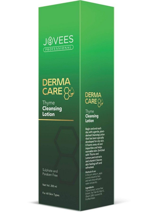 Jovees Professional Derma Care Thyme Cleansing Lotion For Oily Skin 200Ml - Image 1
