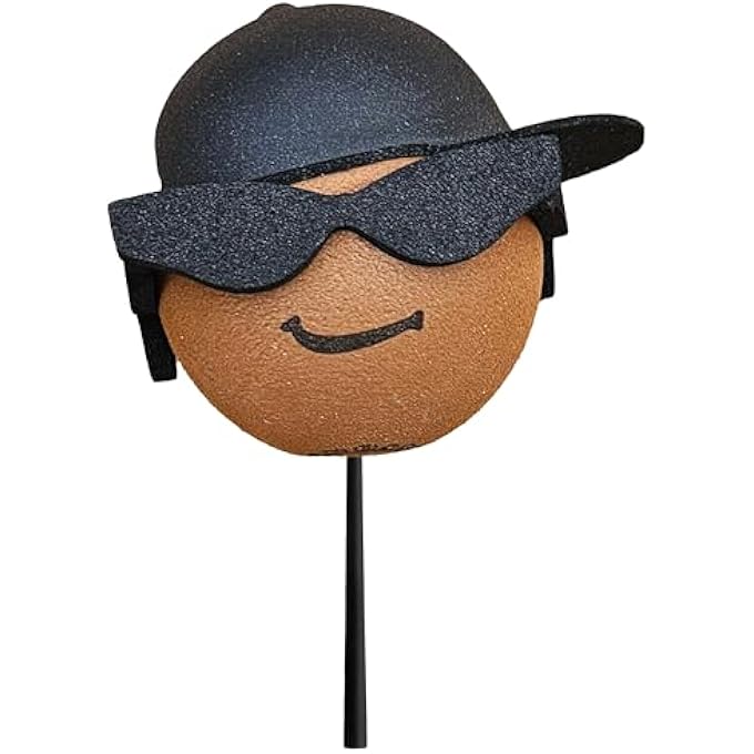 rayihni Cool Dude Brother Black Cap Car Antenna Topper/Antenna Ball (Limited Edition Style) - Image 1