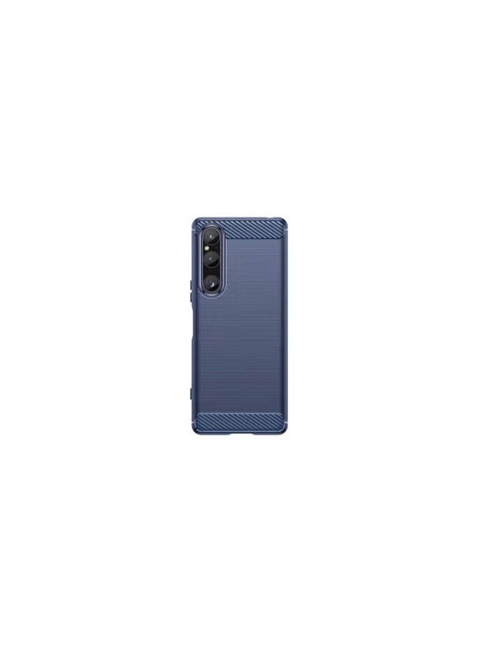 CATANES - Sony Xperia 1 V Case Cover Soft TPU Bumper Protective Back Blue - Image 1