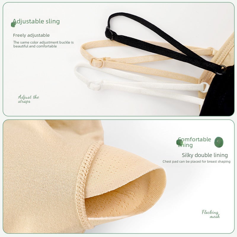 Padded Dance Top Sports Bra Tank White  - Image 5