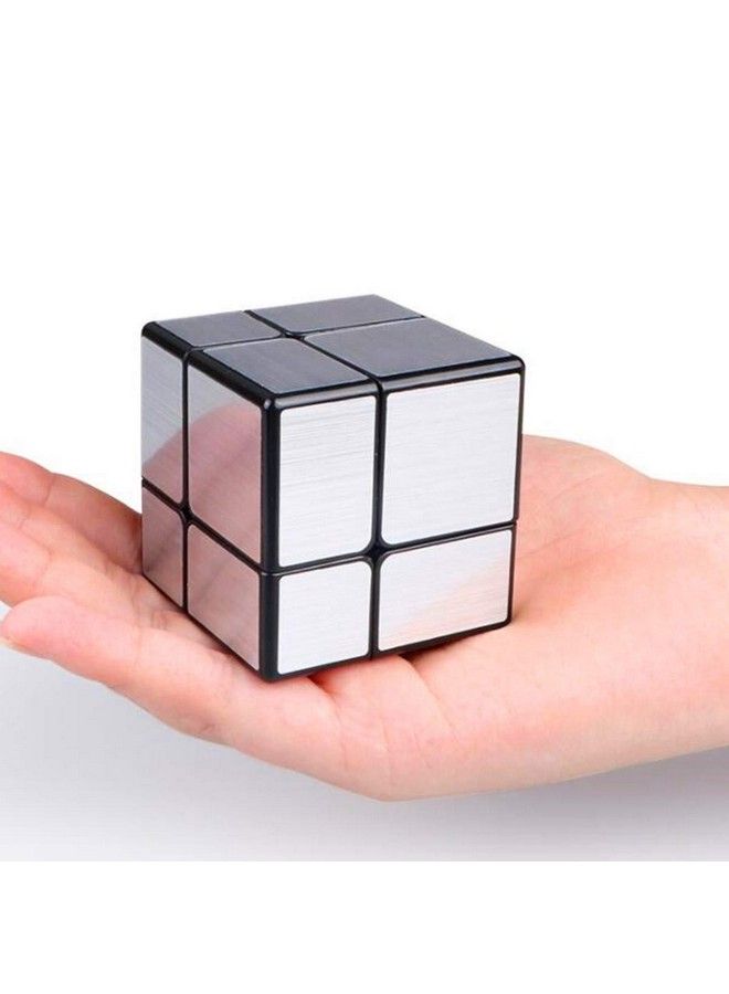 CuberSpeed 2X2 Mirror Black Body With Silver Magic Cube Mirror Silver Blocks 2X2X2 Speed Cube - Image 5