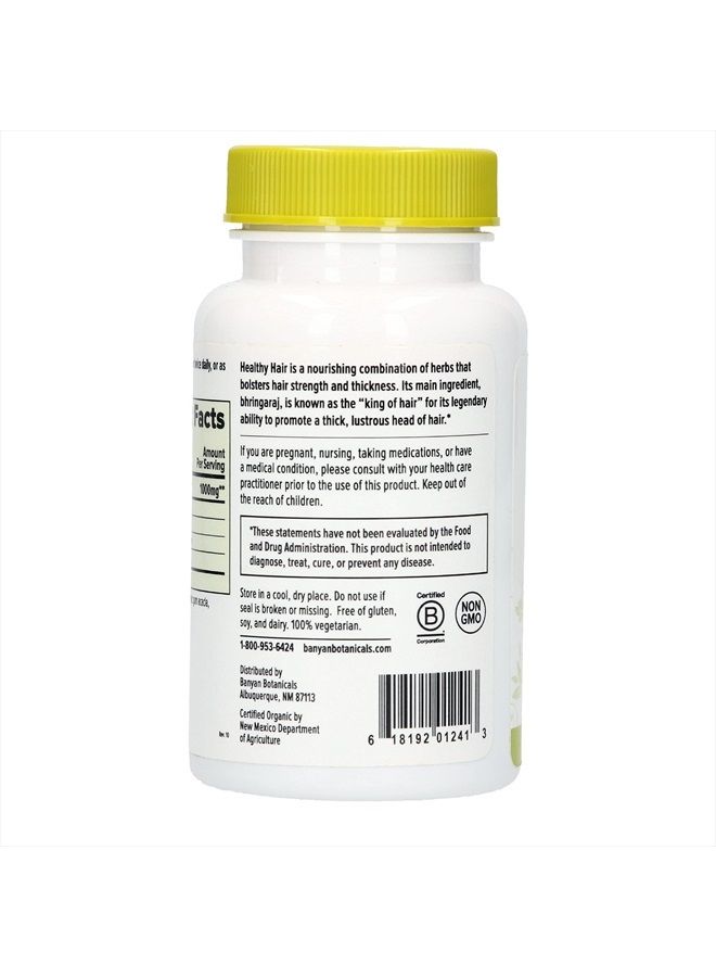 Banyan Botanicals Healthy Hair Tablets – Organic Hair Supplement with Amla & Bhringaraj – Ayurvedic Hair Care for Thick, Lustrous & Strong Hair* – 90 Tablets – Non GMO Sustainably Sourced Vegan  - Image 3