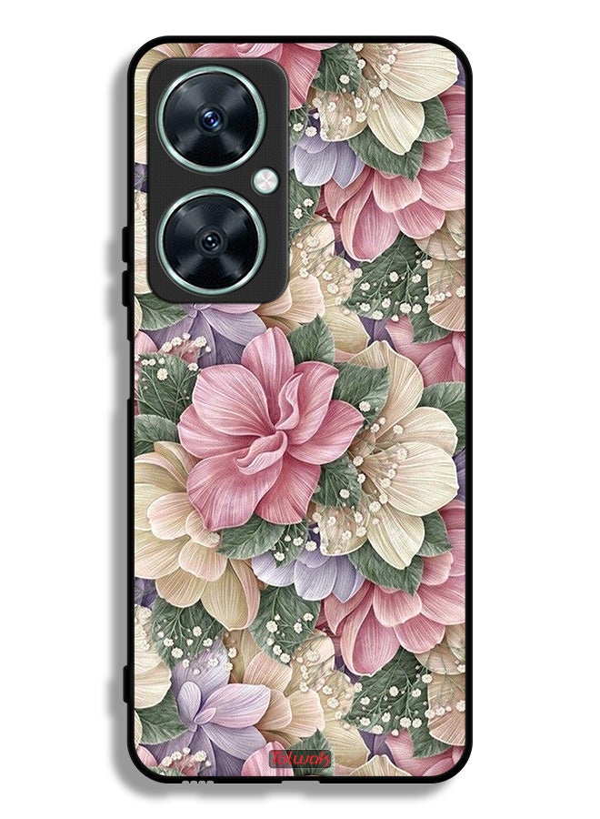 Tolwak غطاء حماية لهاتف هواوي نوفا 11i بتصميم زهور عالية الدقة - Image 1