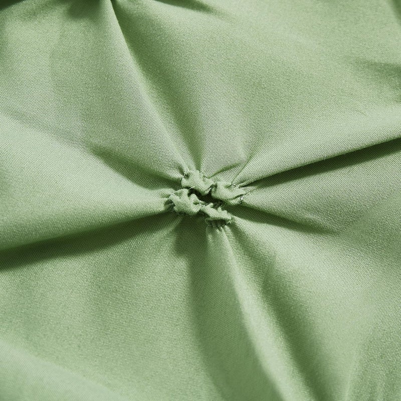 Vaulia Vaulia Soft Microfiber Pillow Shams  Sage Green Standard Size 20x26 Set of 2  Pinch Pleat Pillowcase with Envelope Closure  - Image 4