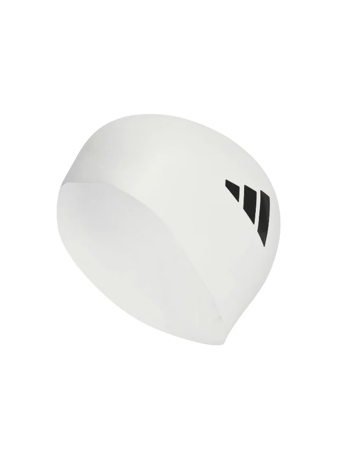 Adidas Adidas Adult 3S Cap White Swim Swimming Cap (Hw) For Unisex 1 Size